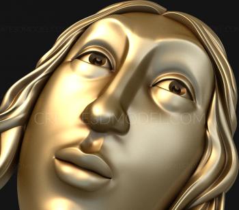 Portrait (PRT_0001) 3D model for CNC machine